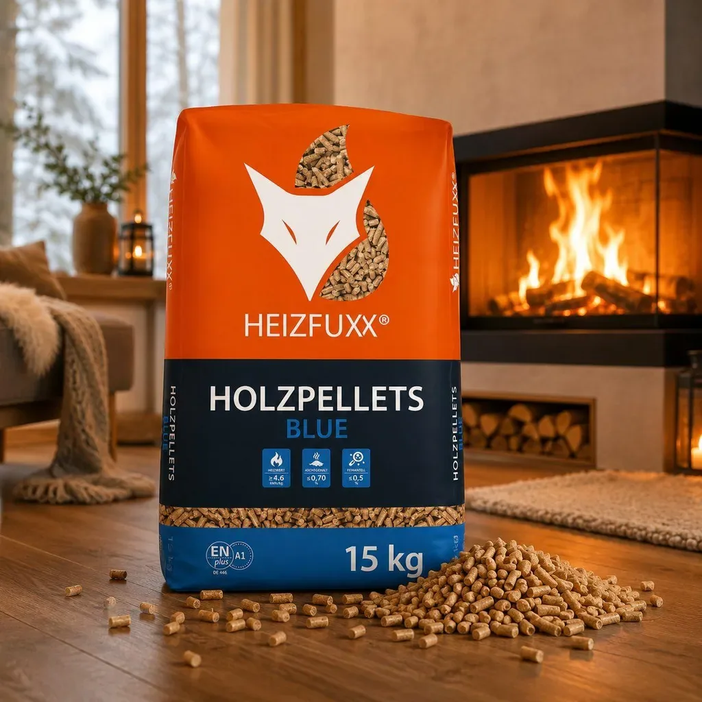 Heizfuxx Blue ENplus A1 Holzpellets 6 mm · Vorratspalette 975 kg